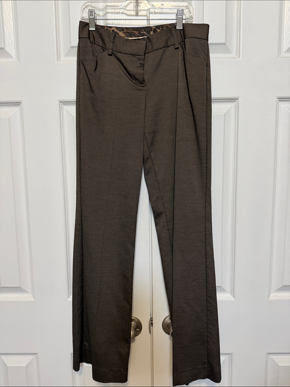 Dark Brown Wide Leg Dress Pants
